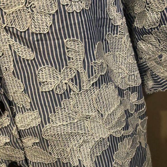 Anthropologie Blue and White Midi Dress - Picture 4 of 4